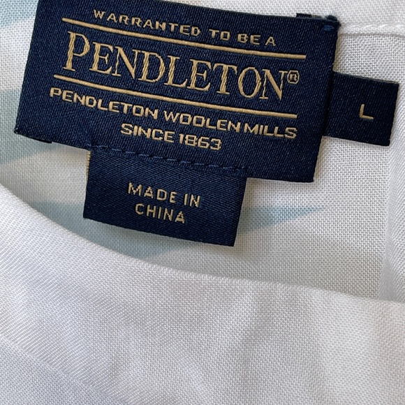 Pendleton | Juniper Seafoam Aztec Tribal Heritage Soft Thin Lightweight Boxy Top - Picture 10 of 11